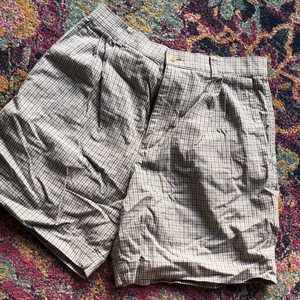 Vintage plaid shorts